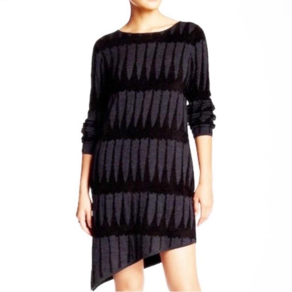 SKULL CASHMERE BELINDA Wool Blend Dress
Black Gray Knit Sweater Fall Tunic